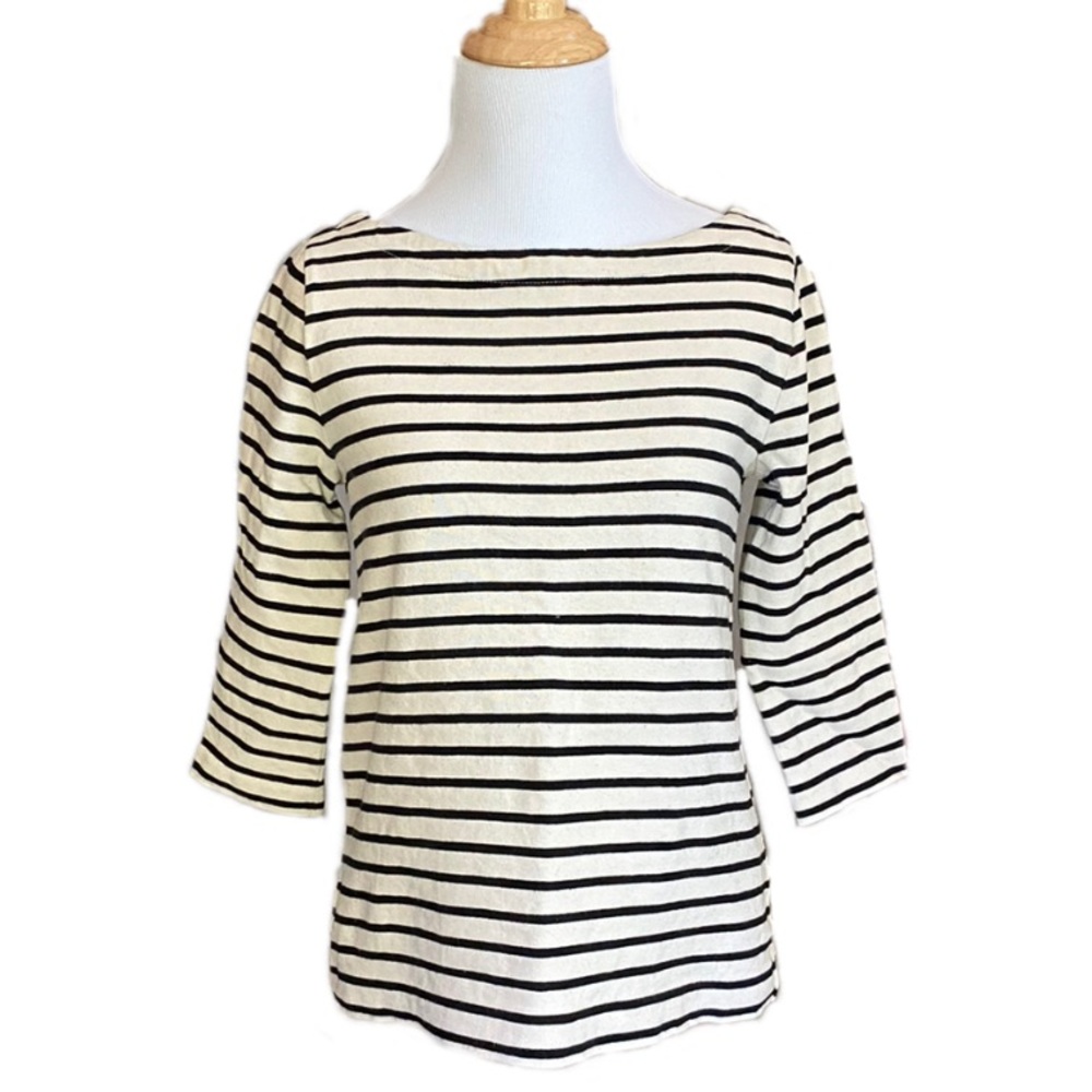 ANN TAYLOR LOFT striped knit top size S